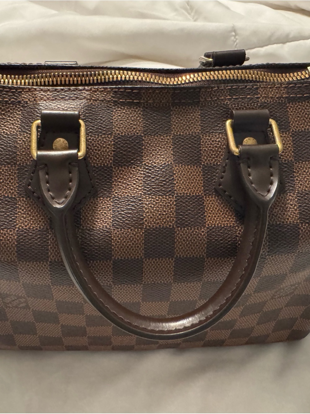 Louis Vuitton Damier Ebene Speedy 25 Bandolier - Picture 6 of 16